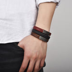 Load image into Gallery viewer, Stainless Steel Braided Leather Bracelet - Surf Sun Sea