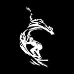 Load image into Gallery viewer, Coolest Surfer In The Sea car sticker