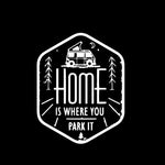 Load image into Gallery viewer, home is where you park it Car Sticker
