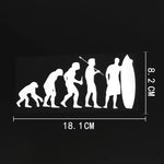 Load image into Gallery viewer, HUMAN SURFING EVOLUTION STICKER
