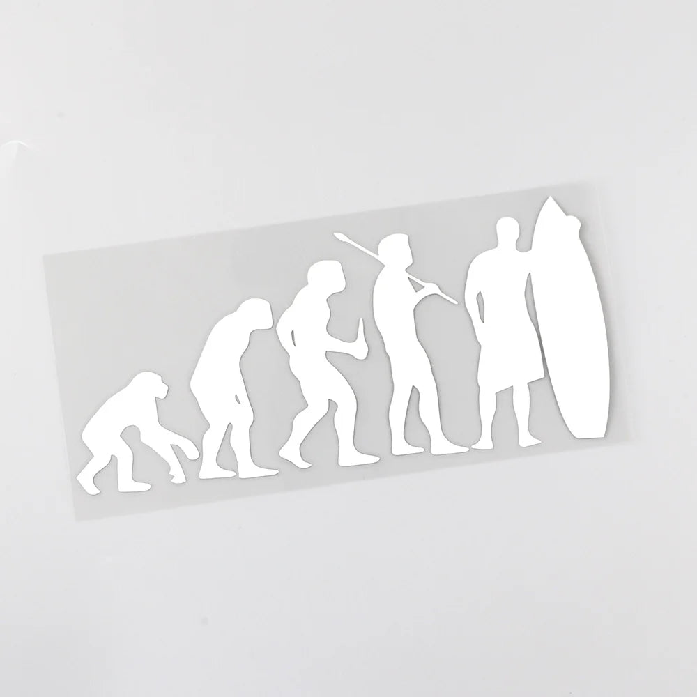 HUMAN SURFING EVOLUTION STICKER