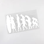 Load image into Gallery viewer, HUMAN SURFING EVOLUTION STICKER
