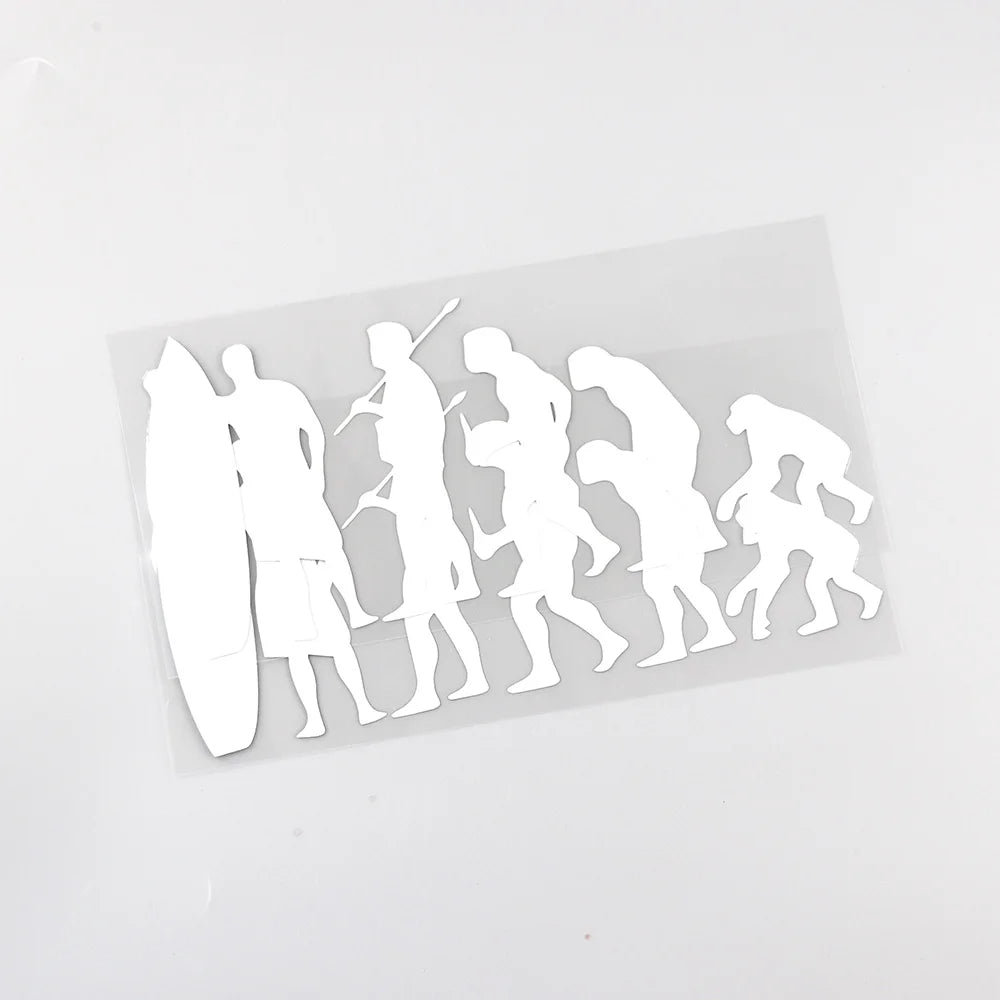 HUMAN SURFING EVOLUTION STICKER