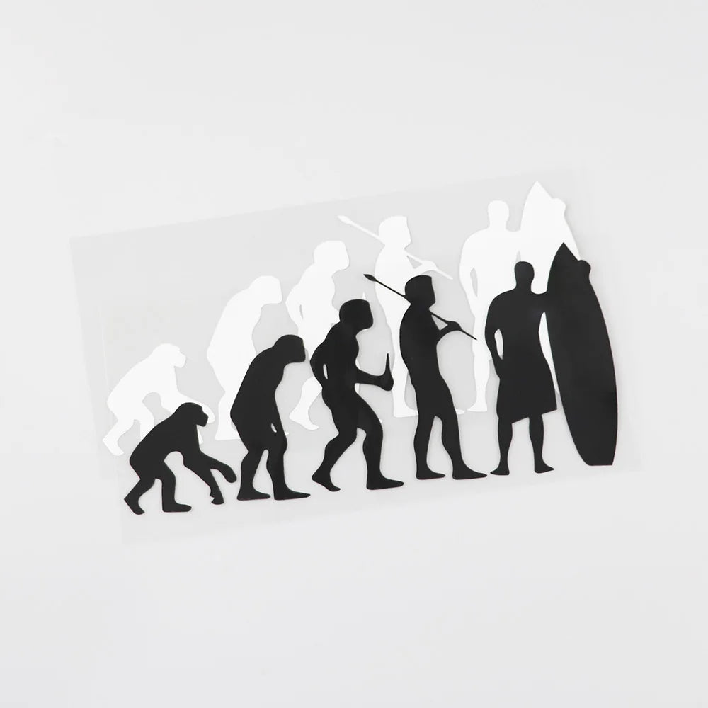 HUMAN SURFING EVOLUTION STICKER