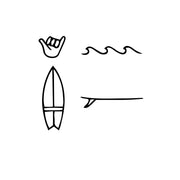 Lovely Surf Auto Sticker