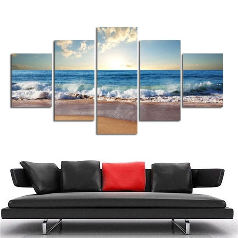 HD PRINTED SURF DREAM 5 PIECE CANVAS