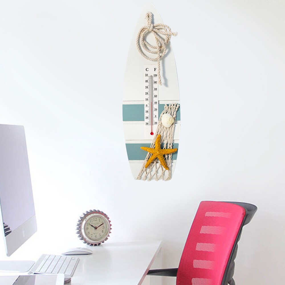 SURFBOARD THERMOMETER WALL DECOR
