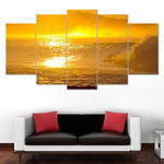 Load image into Gallery viewer, HD PRINTED SUNSET SURFING 5 PIECE CANVAS
