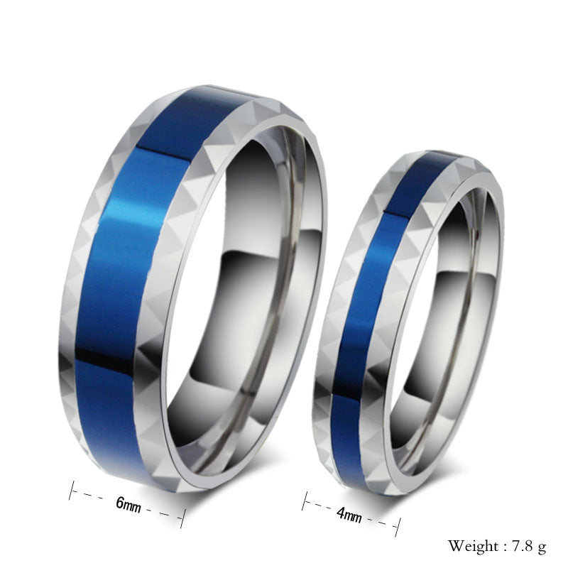 Titanium Blue Ring For Aquatic Lover Men & Women - Surf Sun Sea