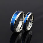 Load image into Gallery viewer, Titanium Blue Ring For Aquatic Lover Men &amp; Women - Surf Sun Sea
