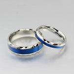 Load image into Gallery viewer, Titanium Blue Ring For Aquatic Lover Men &amp; Women - Surf Sun Sea
