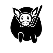 Pig Scuba Diver Car Sticker