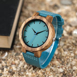 Load image into Gallery viewer, BAMBU BLUE - WOODEN WATCH - Surf Sun Sea
