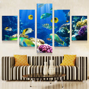 HD PRINTED SUBMARINE WORLD 5 PIECE CANVAS - Surf Sun Sea