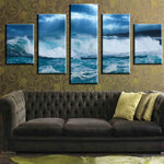 Load image into Gallery viewer, HD PRINTED SEA WAVE 5 PIECE CANVAS - Surf Sun Sea
