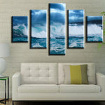 Load image into Gallery viewer, HD PRINTED SEA WAVE 5 PIECE CANVAS - Surf Sun Sea
