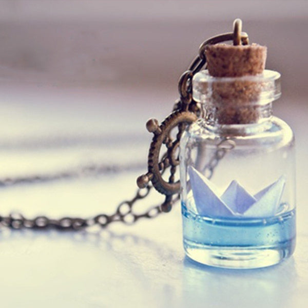 Ocean Wish Bottle Necklace