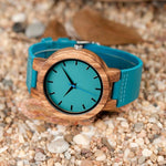 Load image into Gallery viewer, BAMBU BLUE - WOODEN WATCH - Surf Sun Sea
