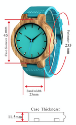 Load image into Gallery viewer, BAMBU BLUE - WOODEN WATCH - Surf Sun Sea
