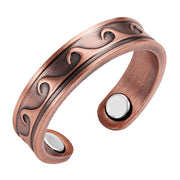 Resizable Magnetic Women Wave Ring - Surf Sun Sea