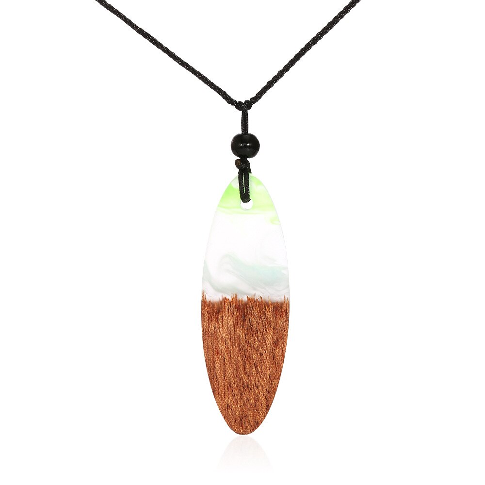 Handmade Wood Surfboard Necklace