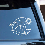 Load image into Gallery viewer, Tropical Ocean Beach Sticker
