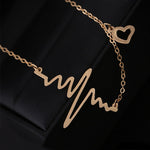 Load image into Gallery viewer, New 2018 Fashion Cute EKG Heart Beat Pendant Necklace - Surf Sun Sea
