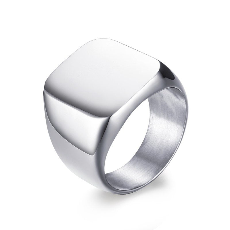 Onyx Squared Solid Ring - Surf Sun Sea