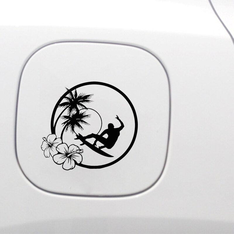 Ocean Surfing Wave Car Sticker