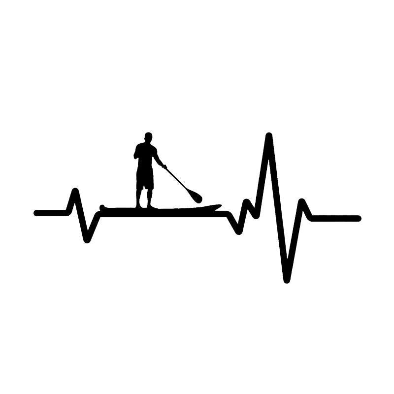 MY HEART BEAT FOR PaddleBoarding Sticker