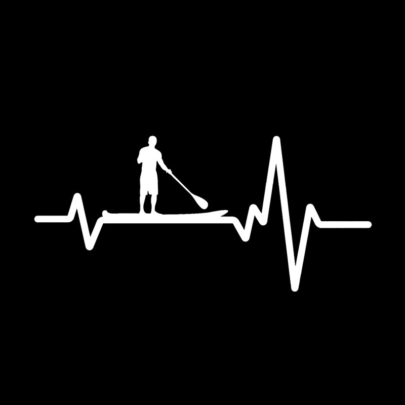 MY HEART BEAT FOR PaddleBoarding Sticker