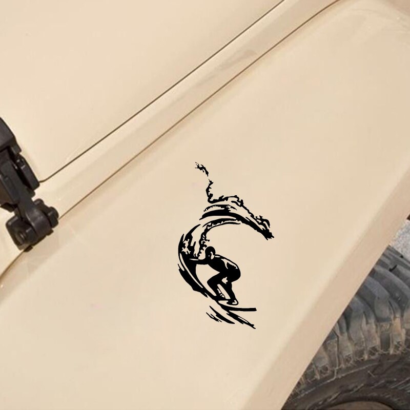 Coolest Surfer In The Sea car sticker