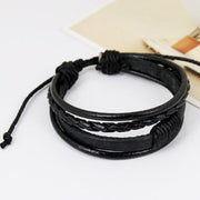 Cool Leather Surfing Waves Bracelet - Surf Sun Sea