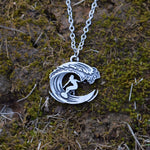 Load image into Gallery viewer, Silver Surfer Girl Necklace
