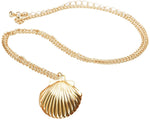 Load image into Gallery viewer, Gold Plated Sea Shell Necklace

