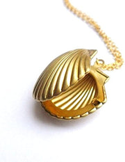 Gold Plated Sea Shell Necklace