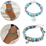 Load image into Gallery viewer, beach surf anklet wave women braelet turule summer ocean
