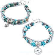 2PCS SUMMER BEACH ANKLET