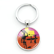 Surfing key Ring - Key Chain - Surf Sun Sea