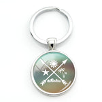 Load image into Gallery viewer, Surfing key Ring - Key Chain - Surf Sun Sea
