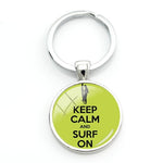 Load image into Gallery viewer, Surfing key Ring - Key Chain - Surf Sun Sea
