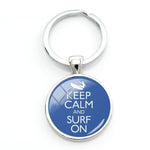 Load image into Gallery viewer, Surfing key Ring - Key Chain - Surf Sun Sea
