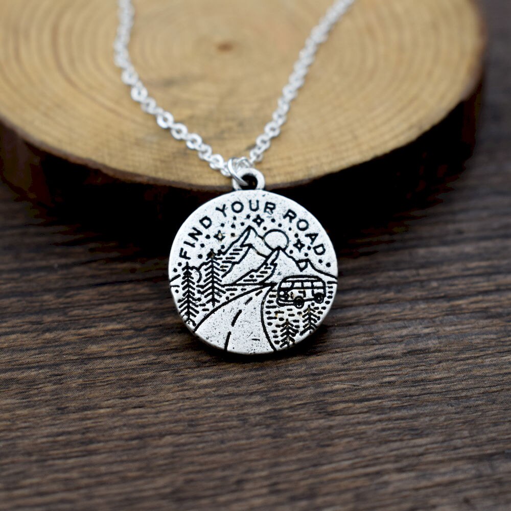 Find Your Road Necklace