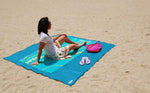 Load image into Gallery viewer, Sand Absorbing Beach Mat - Surf Sun Sea
