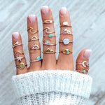 Load image into Gallery viewer, 19 Pcs/ Surf Sun Sea Women Rings - Surf Sun Sea
