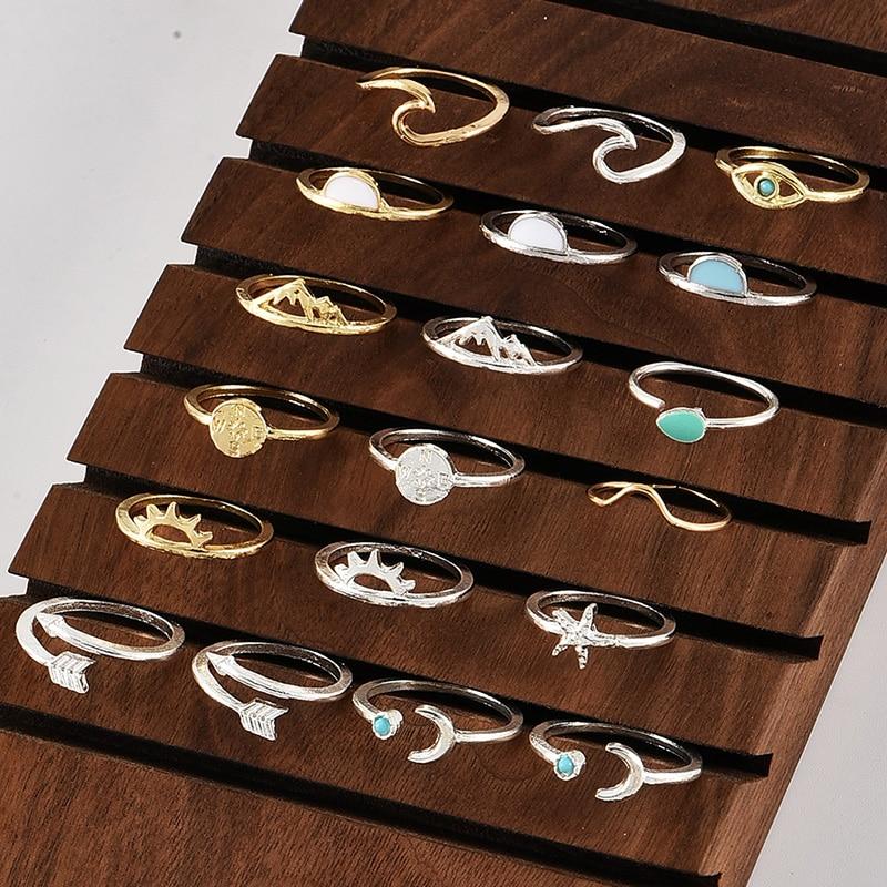 19 Pcs/ Surf Sun Sea Women Rings - Surf Sun Sea