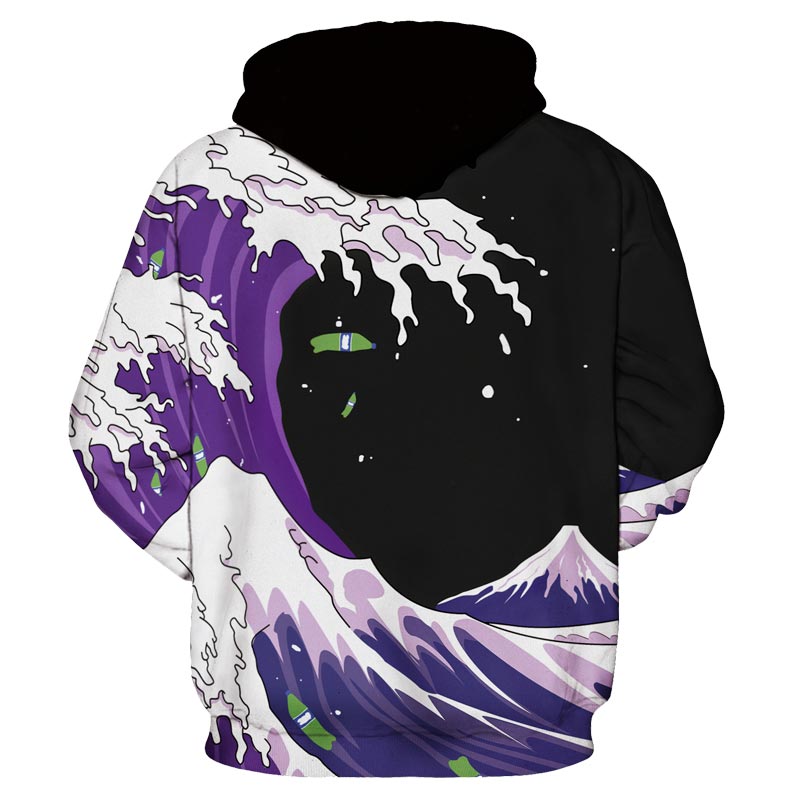 3D WAVES HOODIE FOR MEN/WOMEN - Surf Sun Sea