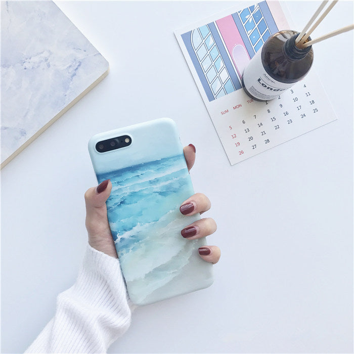 Case Waves Phone, Case Soft Cover, Iphone 7 Wavy Case