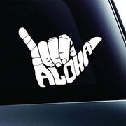 Aloha Shaka Car Sticker - Surf Sun Sea