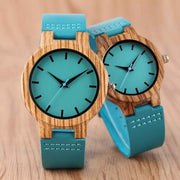 BAMBU BLUE - WOODEN WATCH - Surf Sun Sea